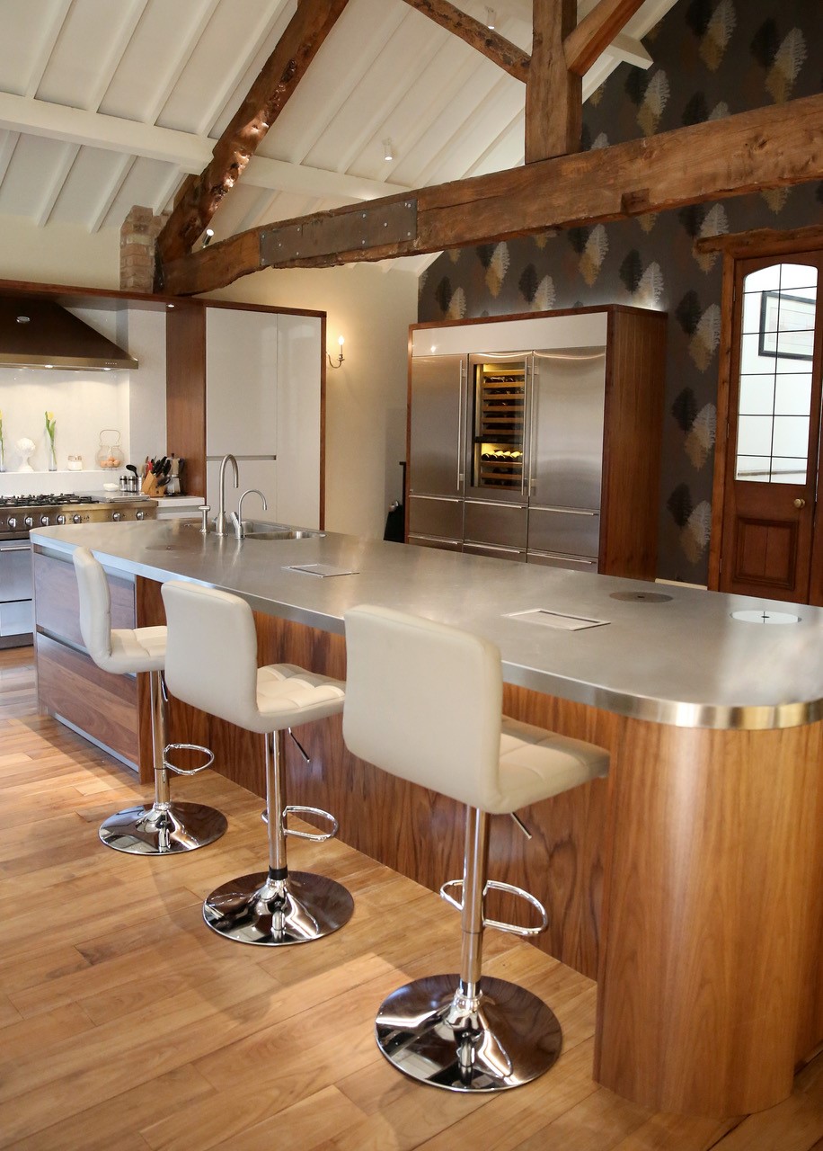 Contemporary stainless steel Worktops stand the test of time